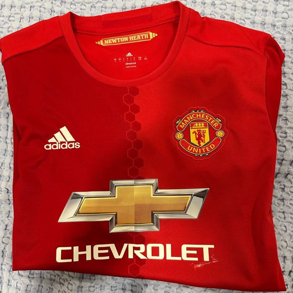 Manchester United Adidas Red Jersey